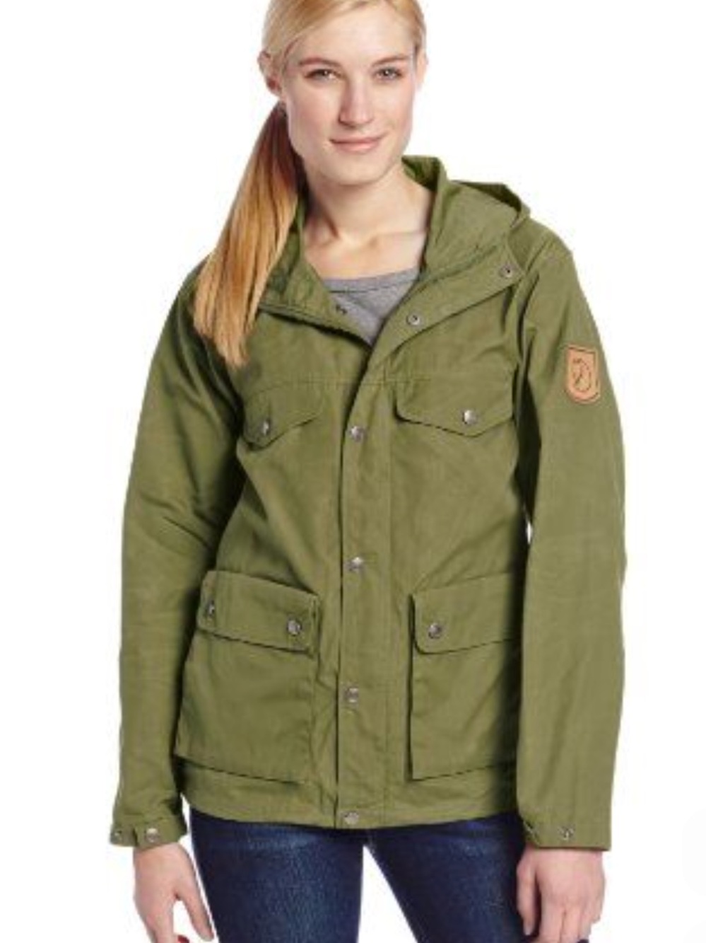 Fjällräven Greenland Utility Jacket Green Hooded G-1000 S
